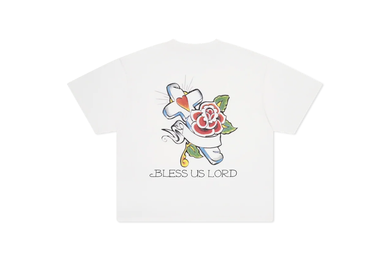 Risen_Tee_3_Back_1_6ea01c44-d952-49e9-9804-9cbc662d7c09.webp Werighteous "Bless Us Lord Risen" Tee - Image 1